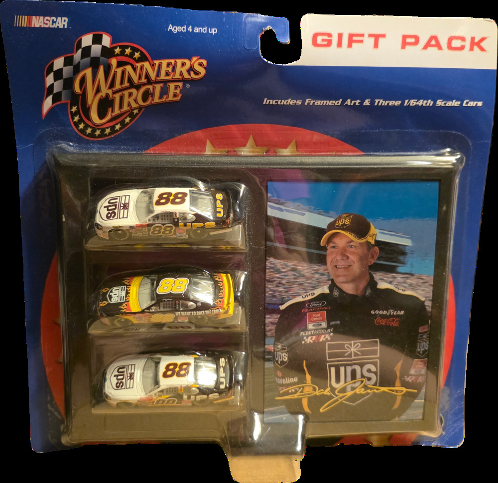 Winner's Circle Dale Jarrett #88 UPS Gift Pack 3 Cars Framed Art NASCAR